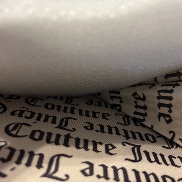 Juicy Couture Black Heart Wristlet with Rhinestone Logo - Picture 2 of 5